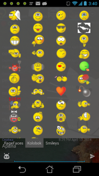 Télécharger Kolobok smileys for Ace IM Communication pour Android Capture d'écran 2