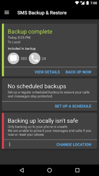 Télécharger SMS Backup & Restore Outils pour Android Capture d'écran 7