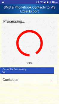 Télécharger Save Phonebook & SMS to Excel Outils pour Android Capture d'écran 2