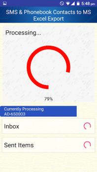 Télécharger Save Phonebook & SMS to Excel Outils pour Android Capture d'écran 5