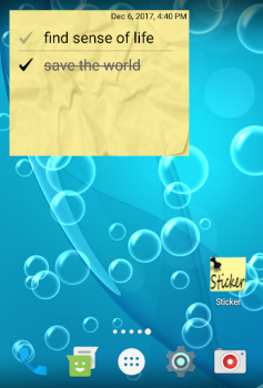 Télécharger Autocollant widget Outils pour Android Capture d'écran 4
