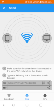 Télécharger SuperBeam | WiFi Direct Share Communication pour Android Capture d'écran 5
