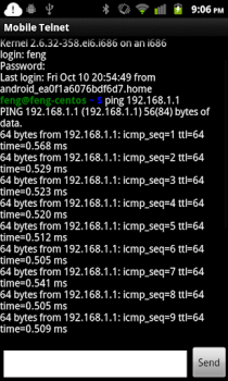 Télécharger Mobile Telnet Communication pour Android Capture d'écran 2