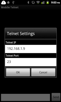 Télécharger Mobile Telnet Communication pour Android Capture d'écran 3