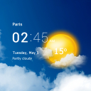 Télécharger  Météo et horloge transparent