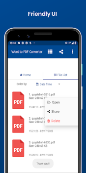 Télécharger Word to PDF Converter Outils pour Android Capture d'écran 4