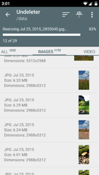 Télécharger Undeleter Récup. docs & images Outils pour Android Capture d'écran 3