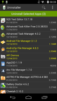 Télécharger Désinstallateur (Uninstaller) Travail pour Android Capture d'écran 3
