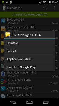 Télécharger Désinstallateur (Uninstaller) Travail pour Android Capture d'écran 5