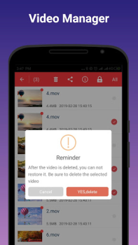 Télécharger Видео проигрыватель Lecteurs et éditeurs de vidéos pour Android Capture d'écran 7