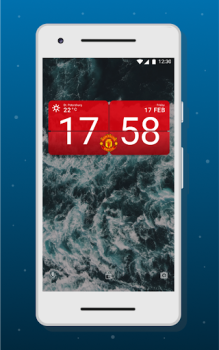 Télécharger Clock Widget Football Personnalisation pour Android