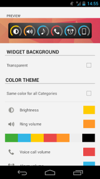 Télécharger Slider Widget - Volumes Outils pour Android Capture d'écran 7