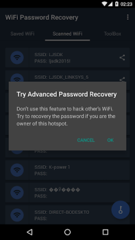 Télécharger WiFi Password Recovery Outils pour Android Capture d'écran 3