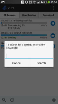 Télécharger Vuze Torrent Downloader Lecteurs et éditeurs de vidéos pour Android Capture d'écran 2