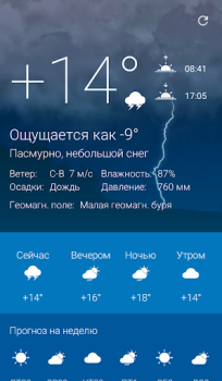 Télécharger Погода Оренбург 1743.ru Météo pour Android Capture d'écran 3