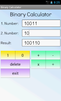 Télécharger Calculatrice Binaire Éducation pour Android Capture d'écran 2