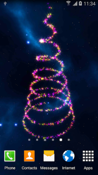 Télécharger 3D Christmas Tree Wallpaper Personnalisation pour Android Capture d'écran 3