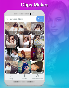 Télécharger Clips Maker Lecteurs et éditeurs de vidéos pour Android Capture d'écran 4