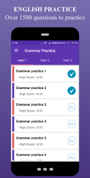 Télécharger English Grammar Test - Grammar Éducation pour Android Capture d'écran 2