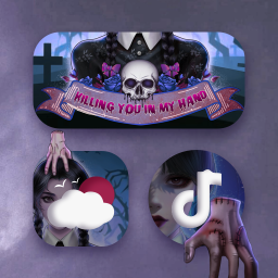 Logo Dark Wednesday Theme Launcher