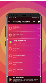 Télécharger Sonnerie Drôle Téléphone Musique et audio pour Android Capture d'écran 3