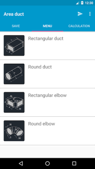 Télécharger Area duct HVAC Outils pour Android