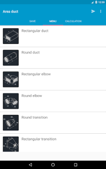 Télécharger Area duct HVAC Outils pour Android Capture d'écran 6