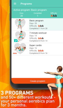 Télécharger Aerobics workout at home Santé et forme physique pour Android Capture d'écran 2