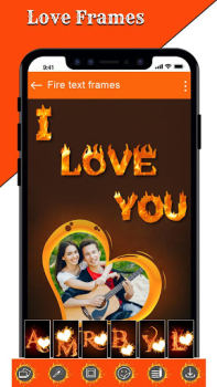 Télécharger Fire Text Photo Frames App Photo pour Android Capture d'écran 2