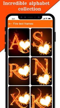 Télécharger Fire Text Photo Frames App Photo pour Android Capture d'écran 3