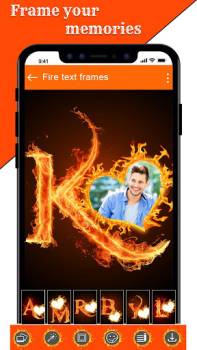 Télécharger Fire Text Photo Frames App Photo pour Android Capture d'écran 7
