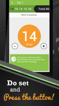 Télécharger 100 Pushups Soyez fort Santé et forme physique pour Android Capture d'écran 4