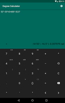 Télécharger Degree Calculator Outils pour Android Capture d'écran 5