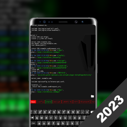 Logo Aris Launcher, Hacker Style UI