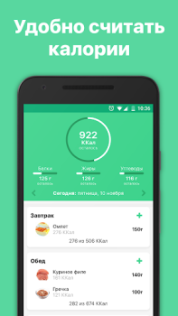 Télécharger Счетчик калорий диета 10Levels Santé et forme physique pour Android Capture d'écran 3