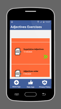 Télécharger English adjectives Exercises Éducation pour Android Capture d'écran 3
