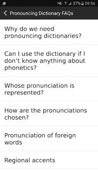 Télécharger English Pronouncing Dictionary Éducation pour Android Capture d'écran 5
