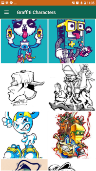 Télécharger Easy Graffiti Characters Divertissement pour Android Capture d'écran 2