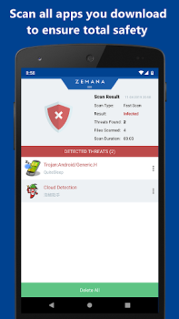 Télécharger Zemana Antivirus Outils pour Android Capture d'écran 4