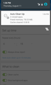 Télécharger Auto Clean Up Outils pour Android Capture d'écran 3