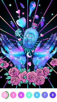 Télécharger Jeux coloriage Paint by Number Jeux de société pour Android Capture d'écran 5