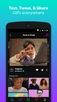 Télécharger GIPHY: GIFs, Stickers & Clips Lecteurs et éditeurs de vidéos pour Android Capture d'écran 4