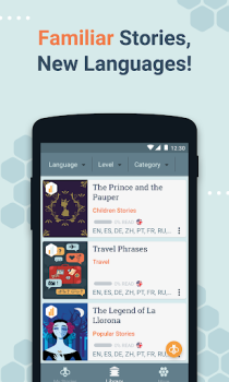 Télécharger Beelinguapp: leçons d'anglais Éducation pour Android Capture d'écran 7