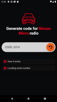 Télécharger Code Autoradio Nissan Voitures et transports pour Android Capture d'écran 4
