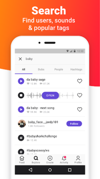 Télécharger Dubsmash Lecteurs et éditeurs de vidéos pour Android Capture d'écran 5