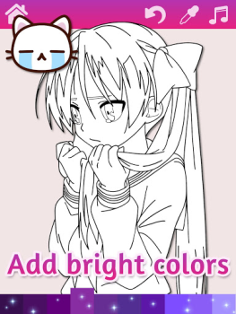 Télécharger Anime Manga Coloring Pages wit Jeux de société pour Android Capture d'écran 2