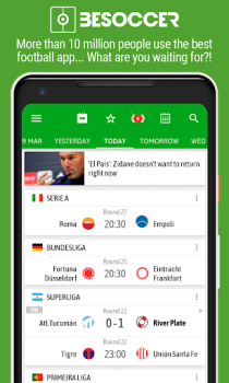 Télécharger BeSoccer - Résultats de foot Sport pour Android