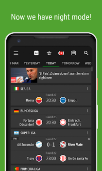 Télécharger BeSoccer - Résultats de foot Sport pour Android Capture d'écran 2