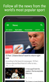 Télécharger BeSoccer - Résultats de foot Sport pour Android Capture d'écran 3