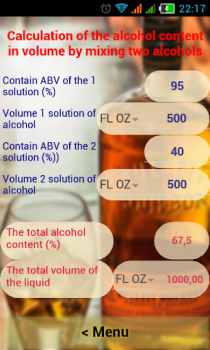 Télécharger Alcohol Calculator Outils pour Android Capture d'écran 3